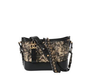Buy Chanel Gabrielle Mini Shoulder Bag In Gold And Black Leather at Sasom – Authentic and Ready to Ship