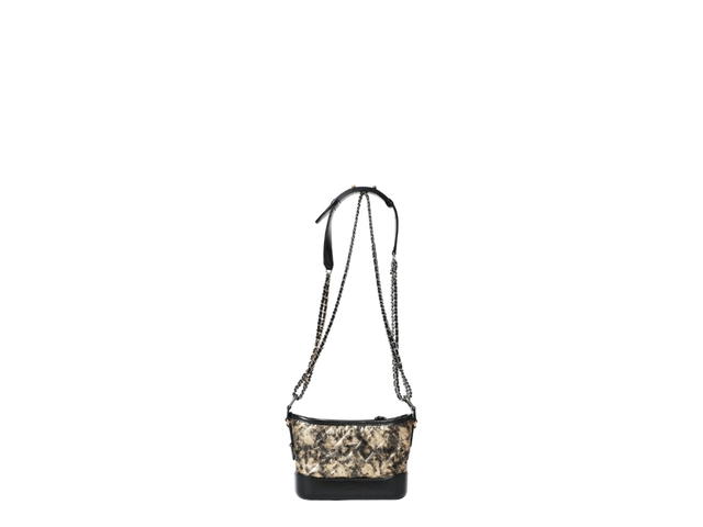 Chanel Chanel Gabrielle Mini Shoulder Bag In Gold And Black Leather - view 2