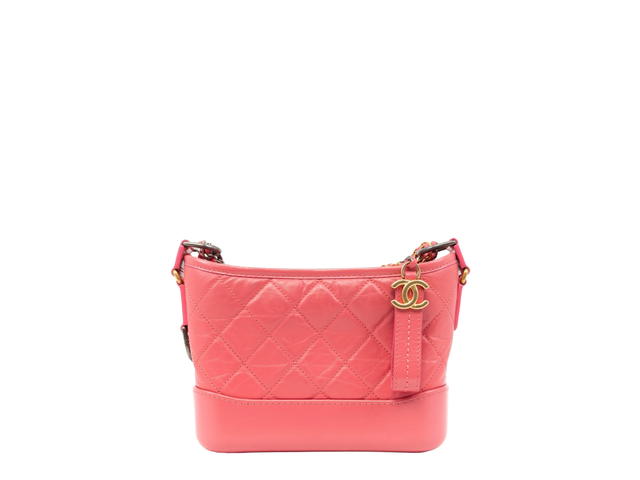 Chanel Chanel Gabrielle Small Hobo Bag In Gold Hardware With Pink - view 1