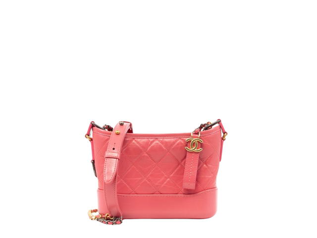 Chanel Chanel Gabrielle Small Hobo Bag In Gold Hardware With Pink - view 2