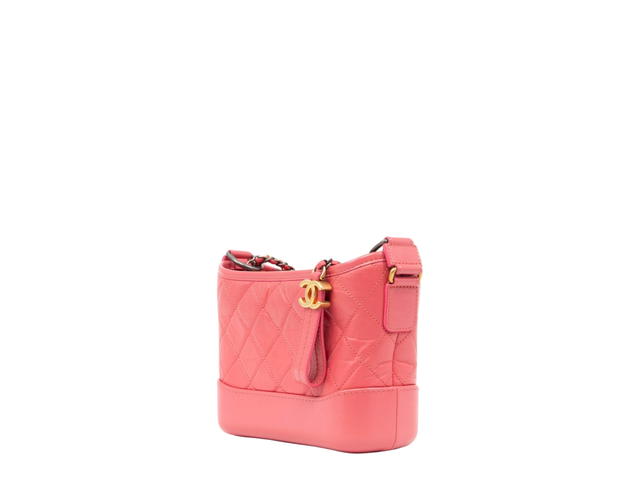 Chanel Chanel Gabrielle Small Hobo Bag In Gold Hardware With Pink - view 3