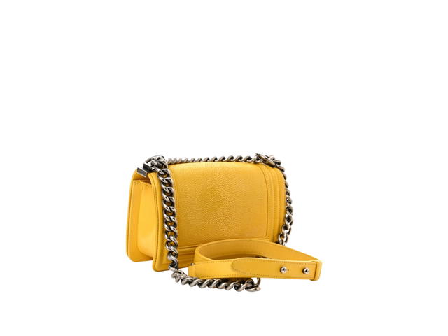 Chanel Chanel Galuchat Stingray Small Boy Flap Yellow - view 2