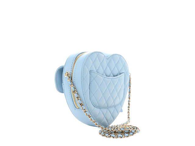 Chanel Chanel CC In Love Heart Bag Light Blue - view 2