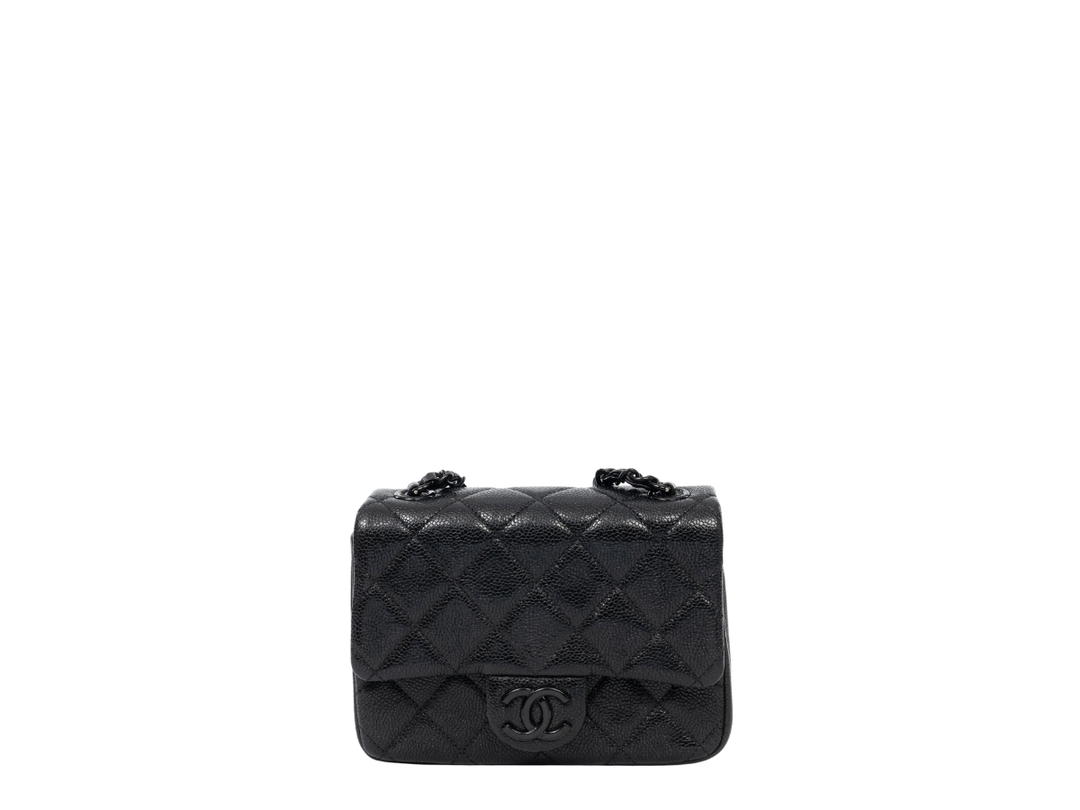 Chanel Chanel Incognito Mini Square Flap In Black Hardware With Black