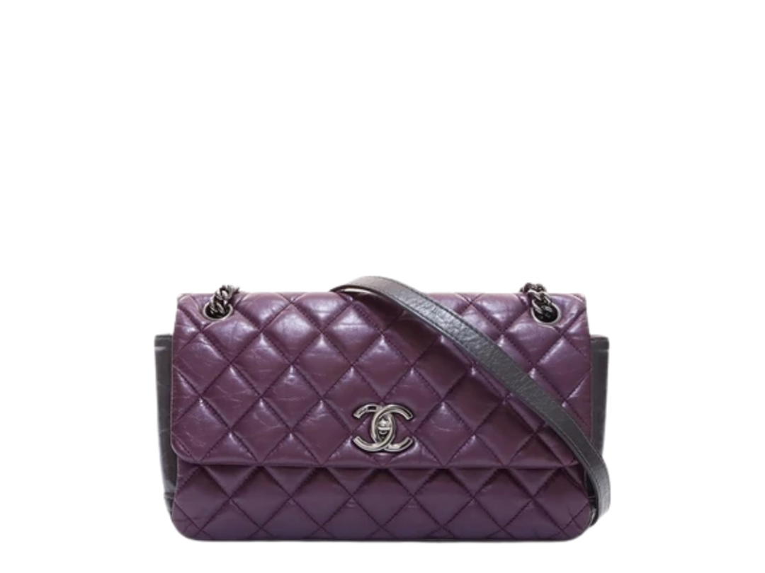 Chanel Chanel Lady Pearly Flap Crossbody Bag Metallic Dark Purple