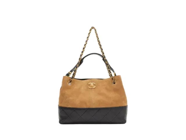 Chanel Chanel Large Shopping Bag Beige Black - view 1