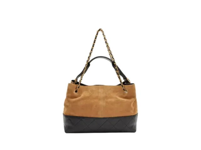 Chanel Chanel Large Shopping Bag Beige Black - view 2