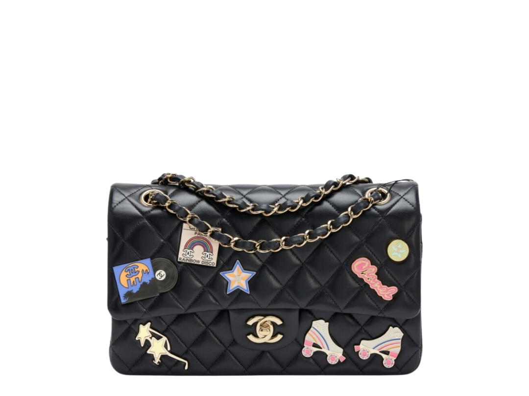 Chanel Chanel Medium Classic Double Flap Bag Hollywood Charms Black