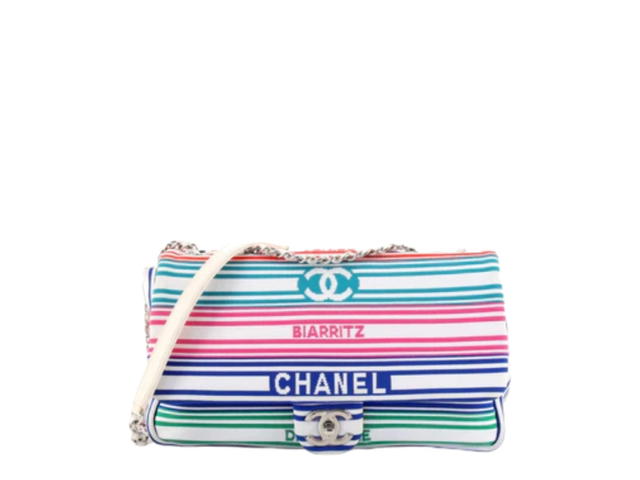 Chanel Chanel Medium Venise Biarritz Flap Bag Stripes Multicolor - view 1
