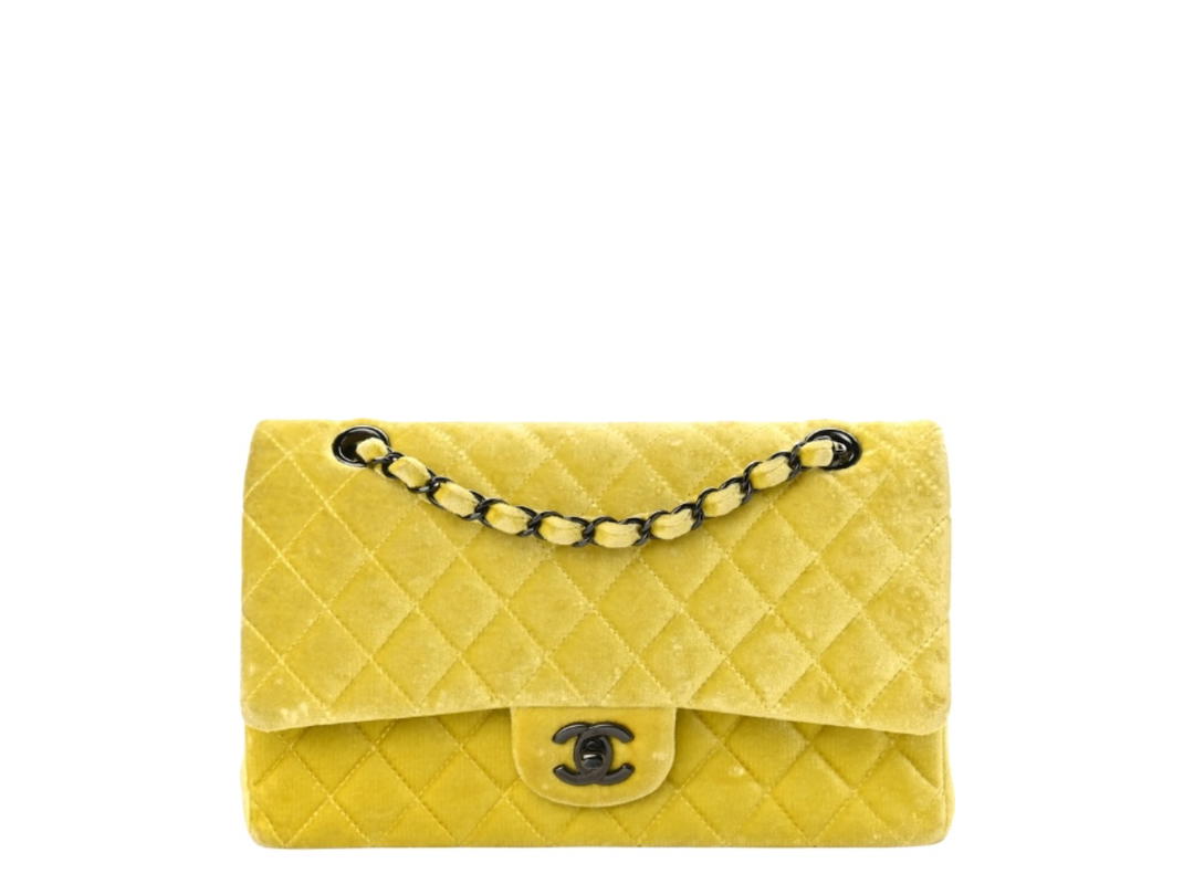 Chanel Chanel Quilted Medium Double Flap Yellow