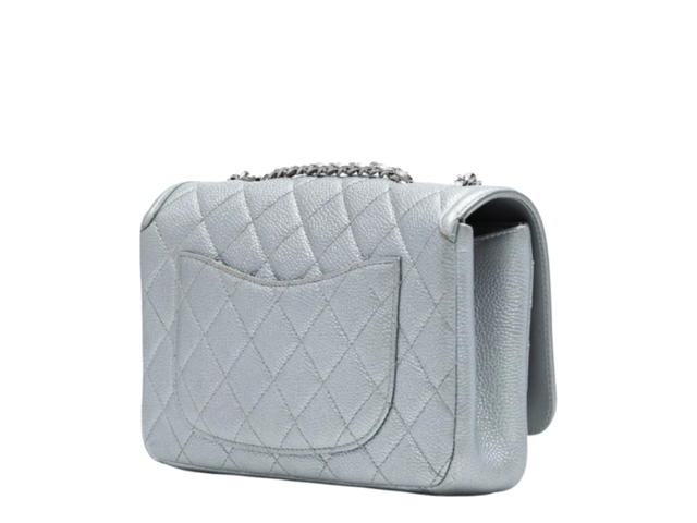 Chanel Chanel Small CC Filigree Flap Crossbody Bag Silver - view 2
