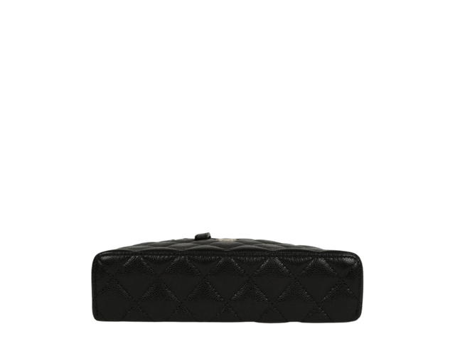 Chanel Chanel Top Handle Long Vanity Case with Chain Black Shiny Lambskin Gold Hardware - view 6