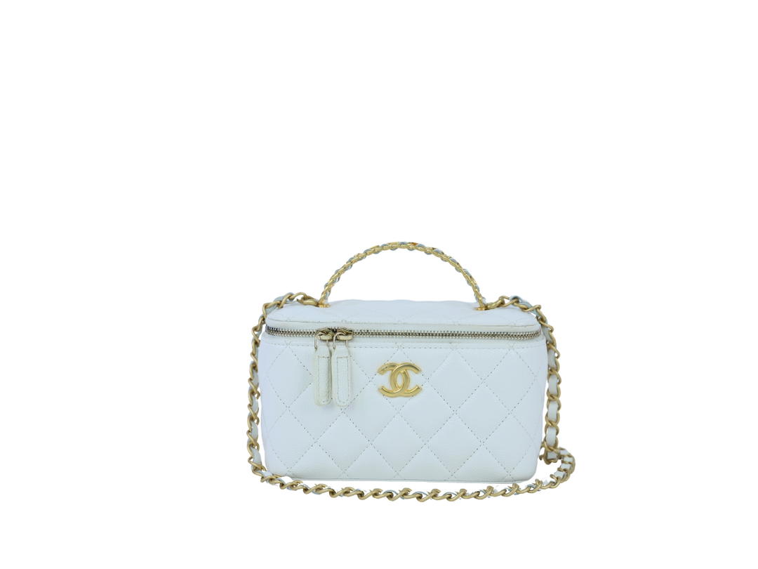Chanel Chanel Vanity Makeup Bags White