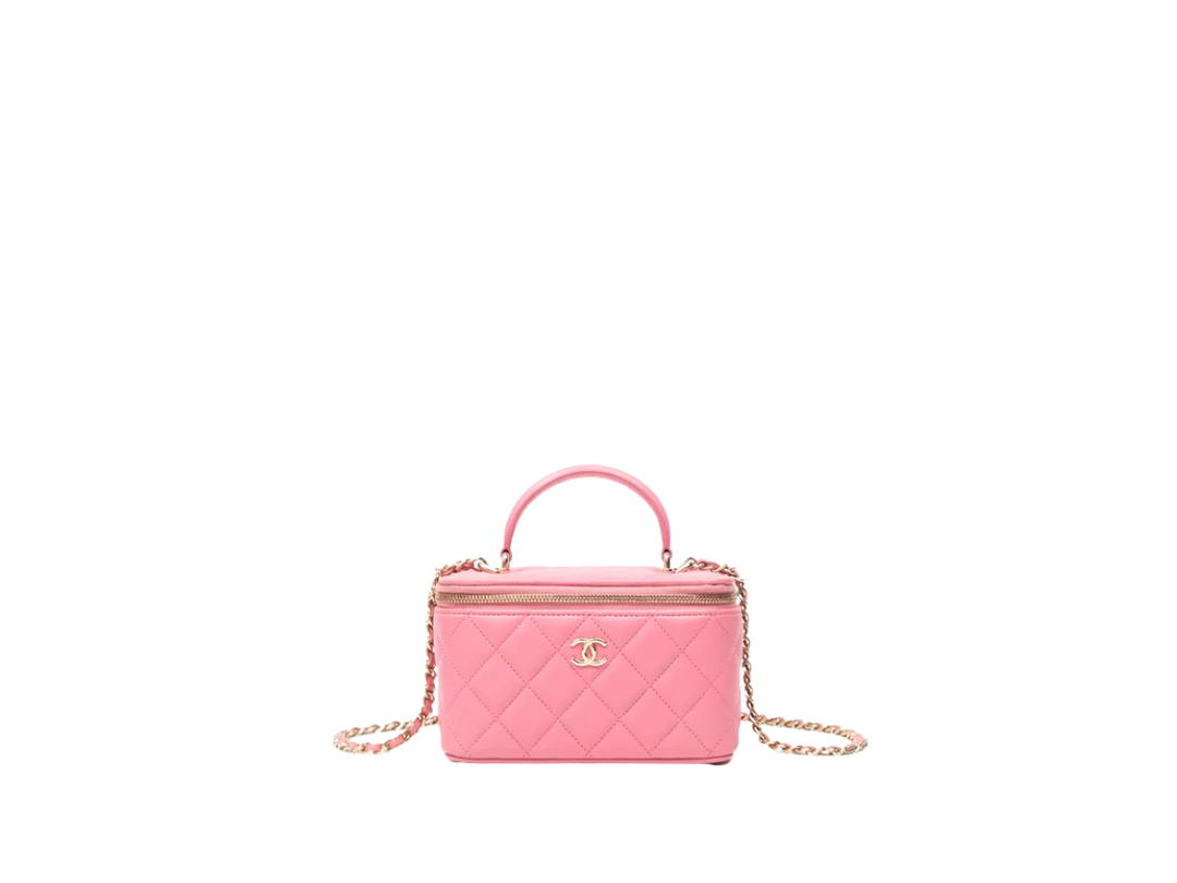 Chanel Chanel Vanity Rectangular Top Handle Pink