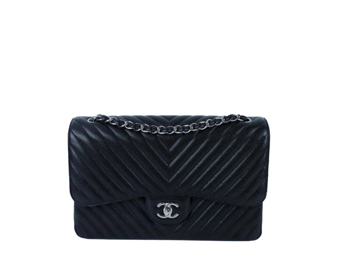 Chanel Chanel Classic Jumbo Chevron Double Flap Bag