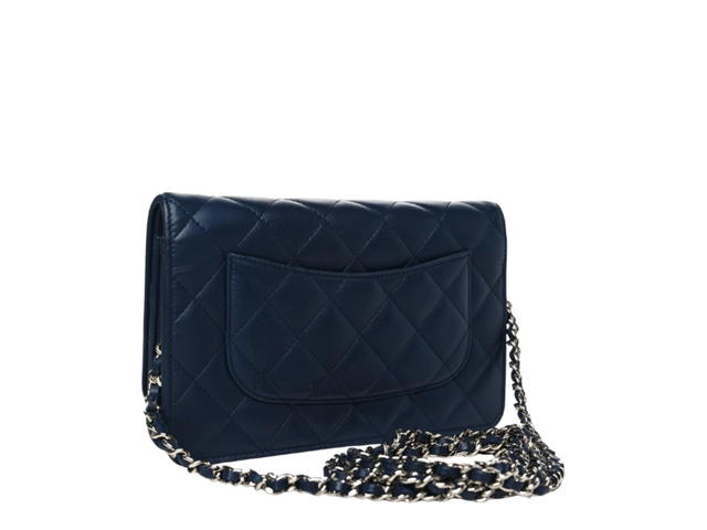 Chanel Chanel Wallet On Chain WOC Navy Blue - view 2
