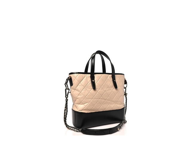 Chanel Chanel Medium Gabrielle Shopping Tote Beige Black - view 2