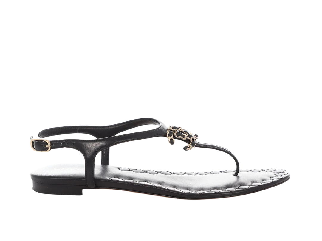 Chanel Chanel CC Chain Thong Black (W)