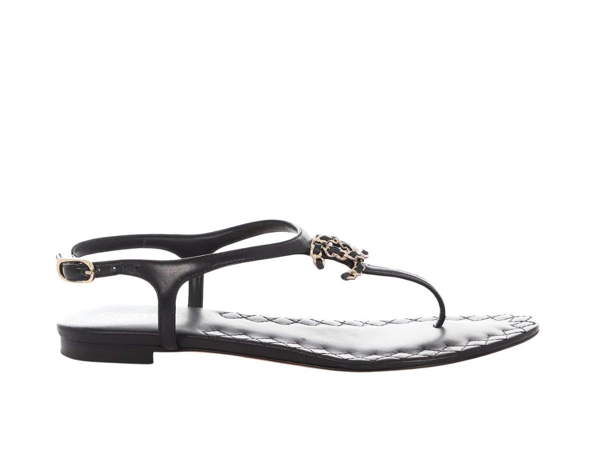 Chanel Chanel CC Chain Thong Black (W)