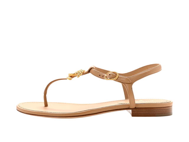 Chanel Chanel CC Logo Thong Sandals Light Brown - view 2