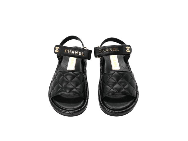 Chanel Chanel CC Sandals Black (Women's) - view 4