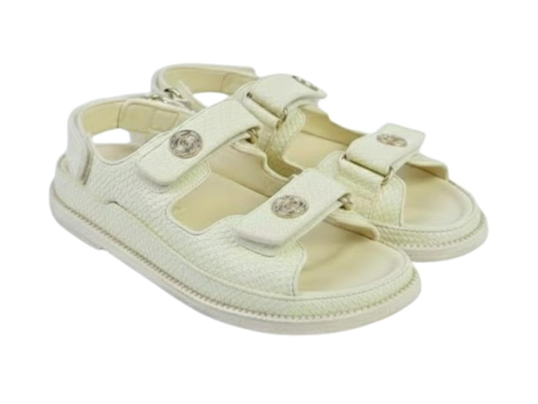 Chanel Chanel Classic Sandals Yellow (Women's)
