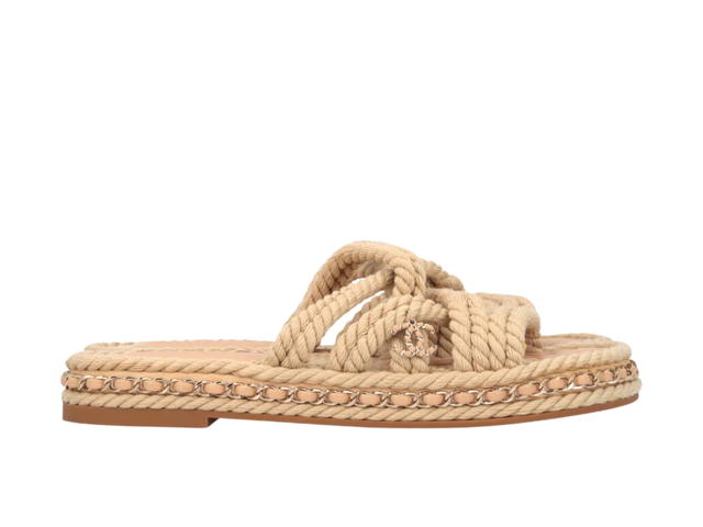 Chanel Chanel Rope Sandals Beige (Women's) - view 1