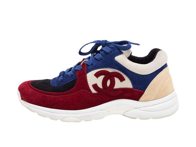Chanel Chanel CC Logo Trainer Suede Multicolor (Women's) - view 2