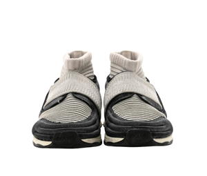 Chanel Chanel Glitter Stretch Fabric CC Sneakers Grey Black - view 5