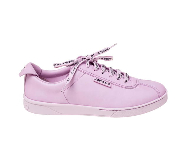 Chanel Chanel Leather Weekender Low-Top Sneakers Lilac Pink  (W) - view 1