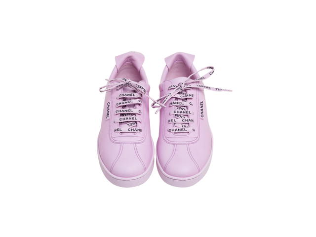 Chanel Chanel Leather Weekender Low-Top Sneakers Lilac Pink  (W) - view 2