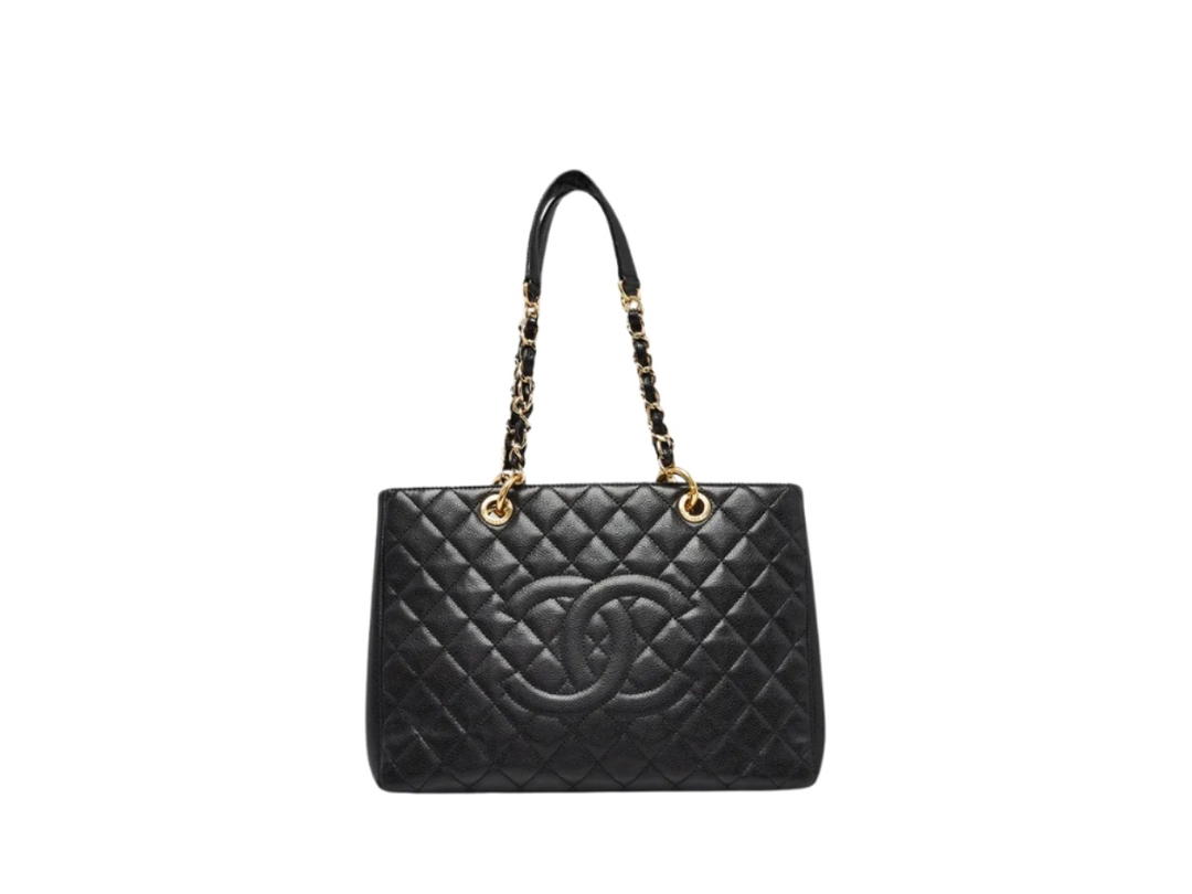 Chanel Chanel Grand Shopping Tote Bag Black Caviar Leather