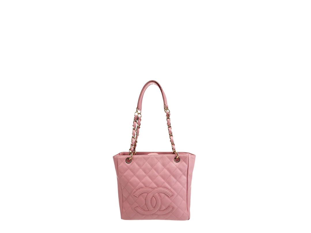 Chanel Chanel Cc Logo Petit Shopping Tote Bag Pink