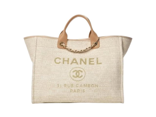 Chanel Chanel Deauville Tote Light Beige - view 1