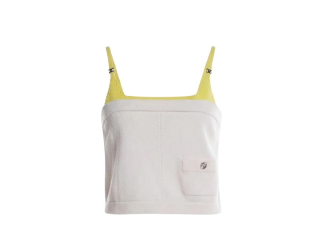 Chanel Chanel Paris-Marseille Sweater White Yellow (W)