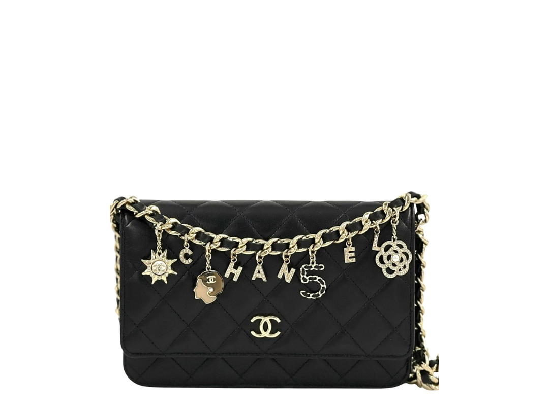 Chanel Chanel Wallet On Chain With Charms Black