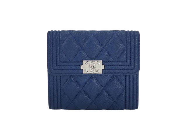 Chanel Chanel Boy Chanel Flap Wallet Blue - view 1