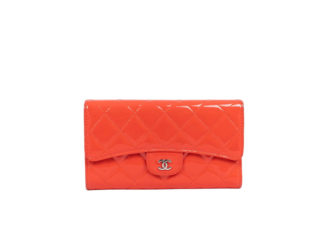 Chanel Chanel Classic Flap Long Wallet In Orange