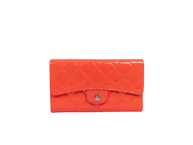 Chanel Chanel Classic Flap Long Wallet In Orange - view 1