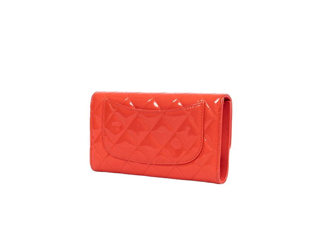 Chanel Chanel Classic Flap Long Wallet In Orange - view 3
