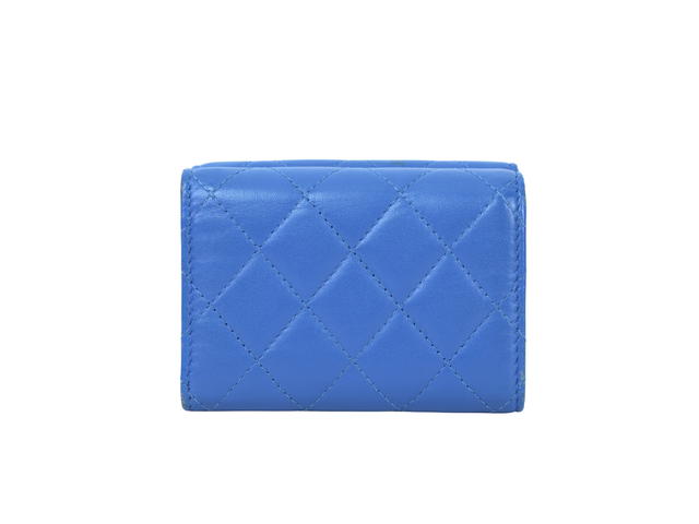 Chanel Chanel Caviar Leather Wallet Blue - view 2