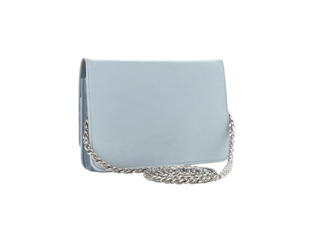 Chanel Chanel Caviar Timeless CC Wallet On Chain WOC Light Blue - view 2