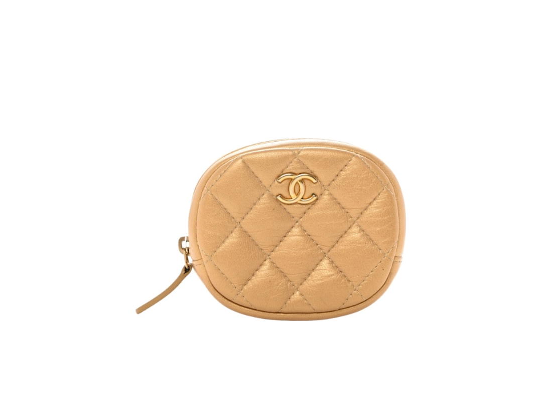 Chanel Chanel Zip Around Classic Coin Purse Gold
