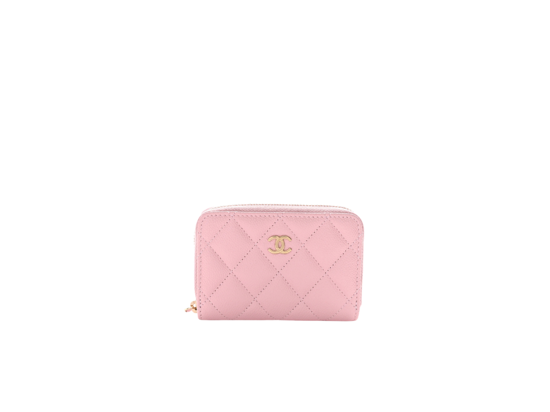 Chanel Chanel Zip Coin Purse Light Pink