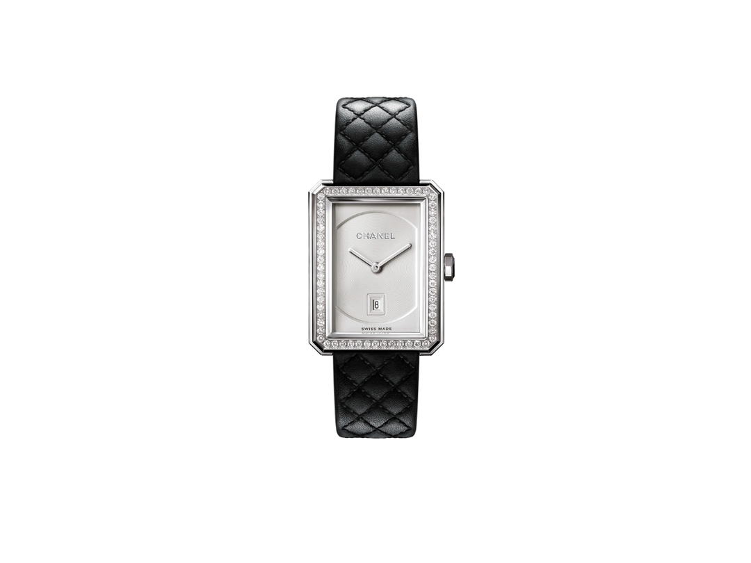 Chanel Chanel Boy-Friend Steel Diamonds Black