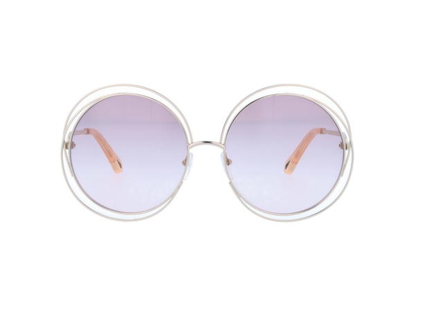 Chloé Chloé CE114SD Sunglasses In Gold Frame With Rose Honey Gradient Lenses - view 2