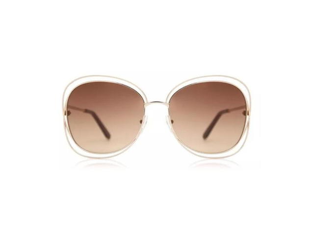 Chloé Chloé CE119S Carlina Sunglasses In Gold Frame With Peach Gradient Lenses - view 2
