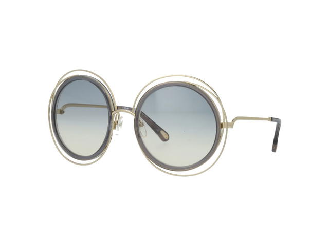 Chloé Chloé CE120SD Carlina Sunglasses In Gold Frame With Grey Gradient Lenses - view 1