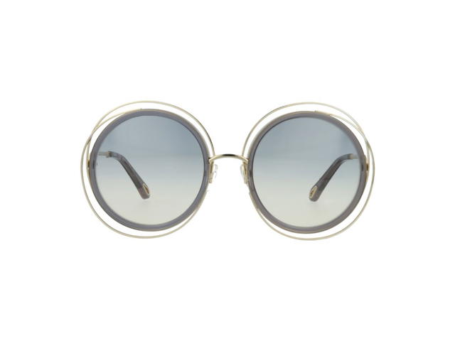 Chloé Chloé CE120SD Carlina Sunglasses In Gold Frame With Grey Gradient Lenses - view 2