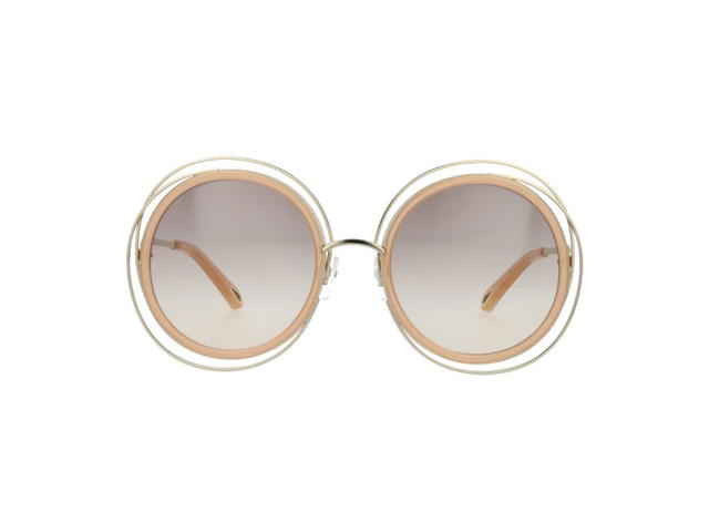 Chloé Chloé CE120SD Carlina Sunglasses In Gold Frame With Peach Gradient Lenses - view 2